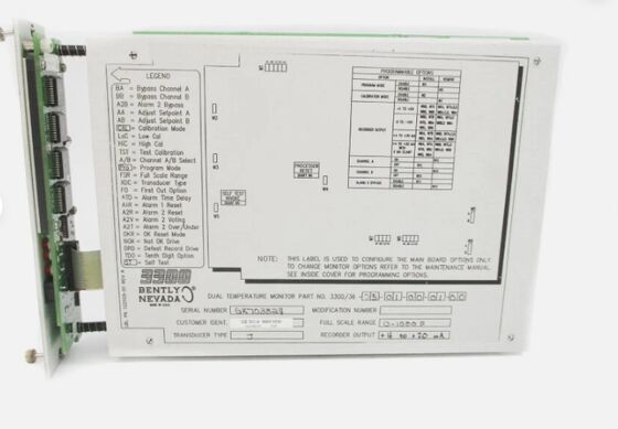 Bently Nevada 3300/36 Robust Dual-channel Temperature Monitor
