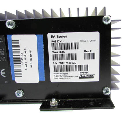 Foxboro P0922YU FPS400-24 400W 24V DC Hazardous Location Certified Power Supply for PLC Modules