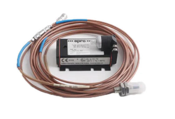 EPRO PR6423/10R-111 Eddy Current Sensor with 3/8″-24 UNF Reverse Thread and 5m Open Lead Cable for Non-Contact Displacement Measurement