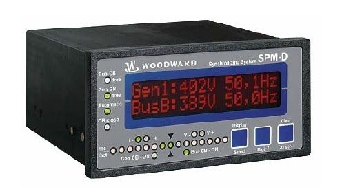 Woodward 8440-1706 SPM-D11 Series Load Share Synchronizer Industrial Control Module with 300mm Length 400mm Width and 50mm Height