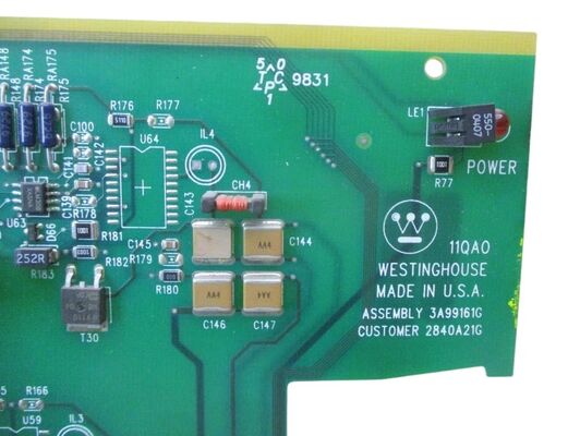 Westinghouse 2840A21G01 High-Isolation Analog Input Module with 16-bit Resolution and Channel-to-Channel Isolation for Nuclear Safety