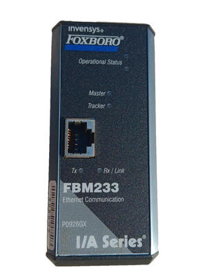 Foxboro FBM233 Redundant Architecture System Integration Module with IP67/NEMA 4X Protection and DIN-rail Mounting